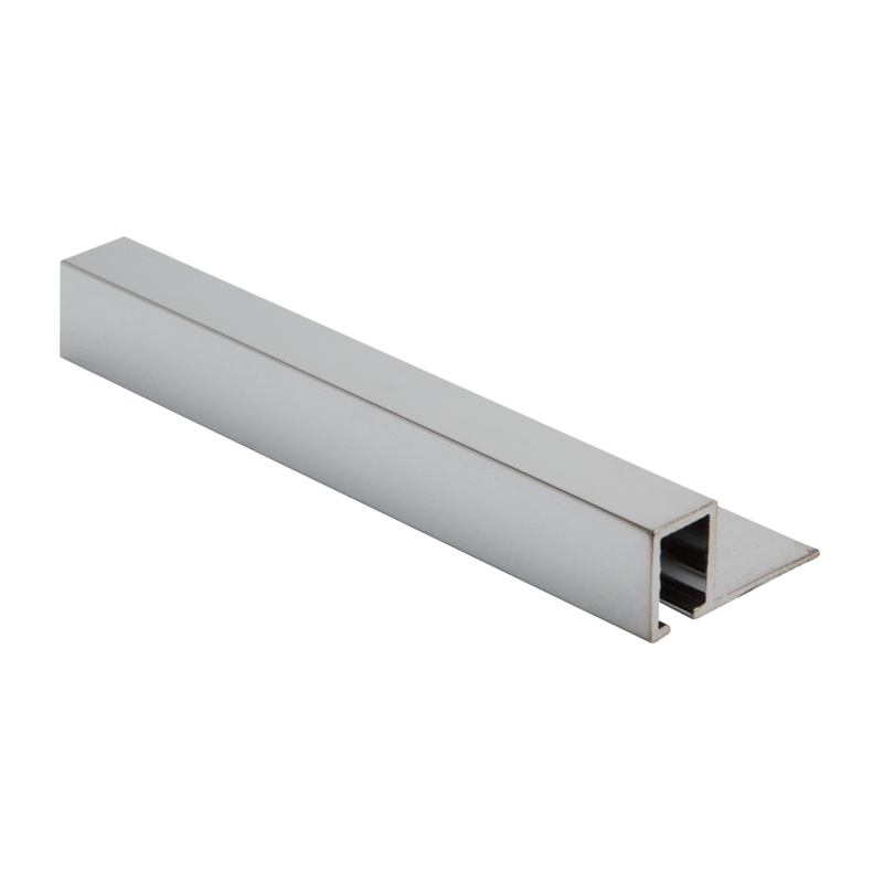 Square Edge Chrome Plated Aluminium Tile Trim TDP by Genesis Premium